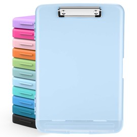 Sooez Clipboards with Storage, High Capacity Clip Boards 8.5x11 with Storage, Heavy Duty Nursing Clipboard Folder, Plastic Clipboard with Pen Holder for Women Teachers Work, School & Office Supplies