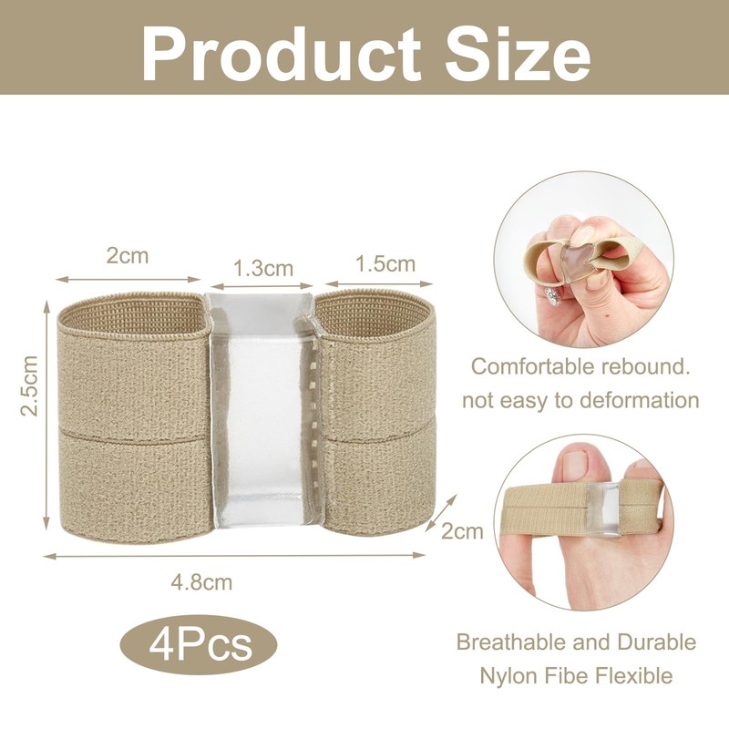 Pack of 4 Toe Separators Hallux Valgus Hallux Valgus Correction