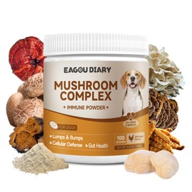 Mushroom for Dogs - Mushroom Powder for Dogs, Supports Joint & Gut Health, Enhances Energy, Boosting Immunity, Mushroom Blend Supplement, 100g