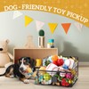 Kritkin Set of 2 Dog Toy Basket Metal Black Dog