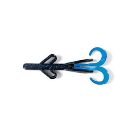 Creature Baits Brush Hog Style Soft Plastic Lures 03 Black Blue Tail k-56 Fishing Lures Bass Jigging Bait Jig Lure Weedless Soft Plastic Swimbait Accessories Freshwater