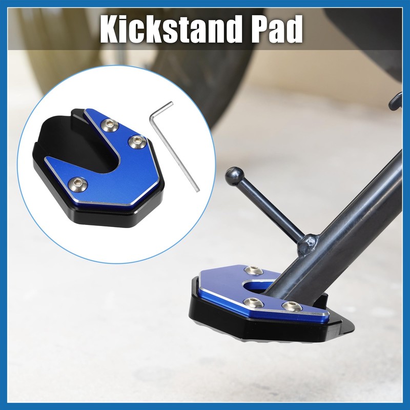 A ABSOPRO 1 Set Motorcycle Kickstand Pad for Suzuki GSX-S125
