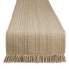 DII Variegated Tabletop Collection, Table Runner, 13x72, Taupe