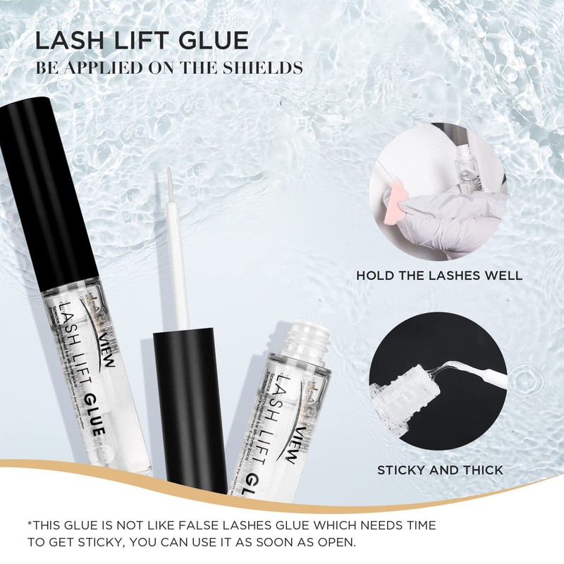 LASHVIEW Lash Lift Kit,Lash Lift,Professional Eyelash Perm Kit,Liquid Set,Semi-Permanent,Curling Perming,Wave