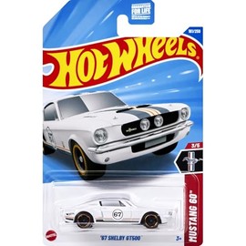 Hot Wheels '67 Shelby GT500 [White] Mustang 60 3/5, 161/250, 1:64 Scale Diecast Car