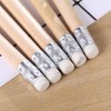 5 Piece Brown Round Pencils, HB Graphite Pencils Wood Pencils,Wood