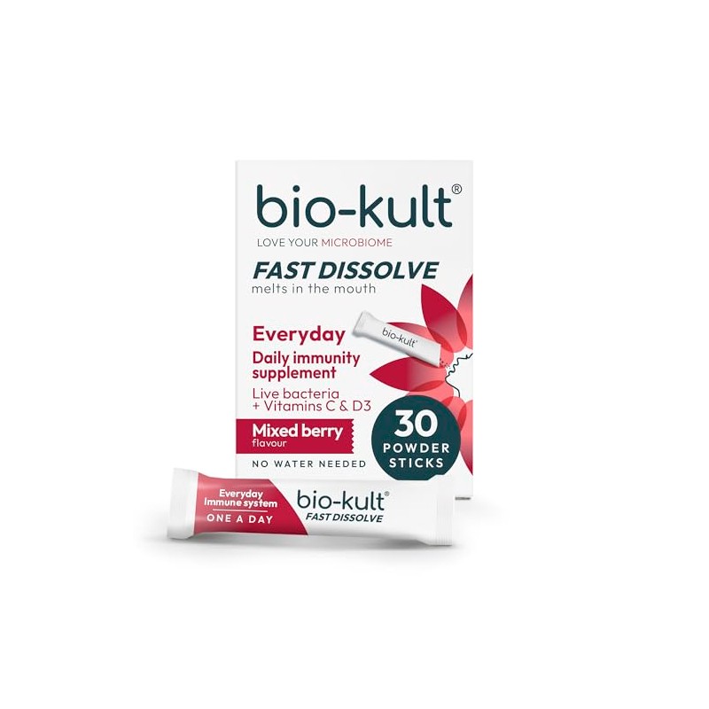 Bio-Kult Everyday Fast Dissolve Probiotic Powder for Immune System, Mixed