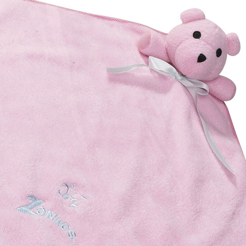Zanies Snuggle Bear Blanket Dog Toys, Pink