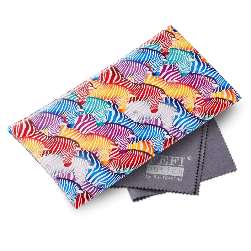 FEFI - Glasses case with snap closure - includes high-quality