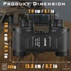 LUXUN 10x25 Binoculars for Adults, Small Binoculars with BaK4 Prism,