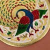 Karwa Chauth/Karva Chauth Special Decorative Puja/Pooja Thali/Platter with Beautiful Peacock