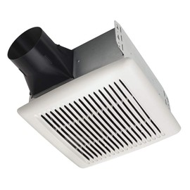 Broan AE80S 80 CFM 0.8 Sones Single Speed Ceiling Mounted Humidity Sensing Exhaust Fan with Energy Star Rating from the InVent Series