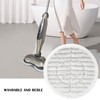 VideoPUP Replacement Microfiber Steam Mop Pads,4pcs Gray Reusable Washable Pocket