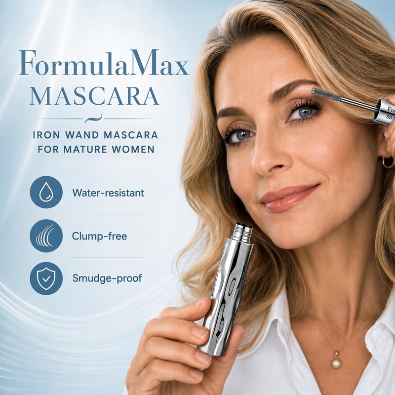 5D Iron Wand Mascara,New Metal Curl Waterproof Mascara,Black