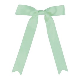 Satin Ribbon Bows with Twist Tie, 6 x 10 Inch, 30 Pack, Gift Wrapping and Party Decorations (Sage Green)