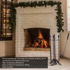 40in Fire Poker Fireplace Poker Rustproof Solid Steel Fire Pit