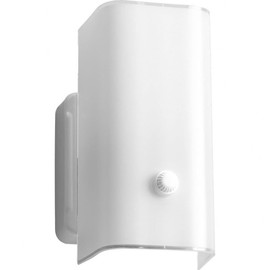 Progress Lighting 1-Light Glass Transitional Bath Vanity Light, White Glass Collection, Indoor, P3813-30, White