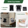 2pcs Foldable Cup Holder Adjustable Wall Mounted Cup Holder 60-100MM