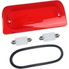 3rd Third Brake Light Lens Red Cover with Seal Gasket Extended Cab Only Compatible with 1994-2003 Chevy S10 GMC Sonoma 1997-2000 Isuzu Hombre High Mount Stop Lamp Assembly