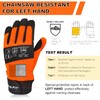 Intra-FIT Chainsaw Gloves Saw Protectionon on Left Hand Back, Cut-resistance