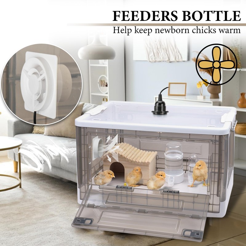 Chick Brooder,Fan Ventilation Circulation Design,Brooder Box for Chicks,Brooder Heater Warms