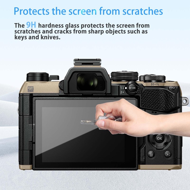 NOUKAJU Screen Protector for OM SYSTEM OM-5 Mark II, HD