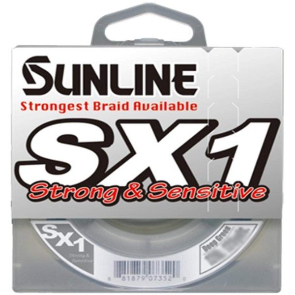 Sunline SX1 Braided Fishing Line (Dark Green, 10-Pound Test/250-Yard)