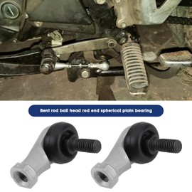 VGOL 4 Pcs Ball Joint Angle Ball Joint Ball Joint Steel Zinc Plated Male Thread Ball Bearing Ball Joint M8x1.25