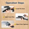 5Pcs Chainsaw Chain with Chainsaw Guide Rail, 6 Inch Mini