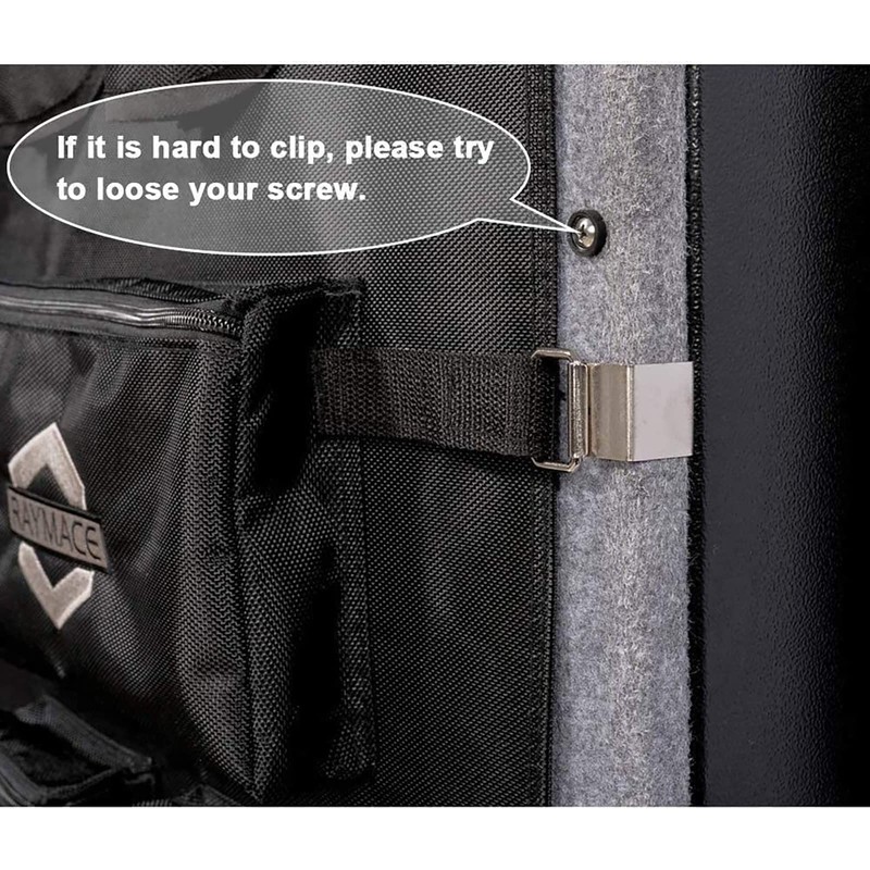 RAYMACE Gun Safe Door Panel Organizer 16.5W*47H, Adjustable Width to