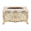 OHPHCALL Luxurious Rose Tissue Box Holder Stylish Bling Acrylic Tissue