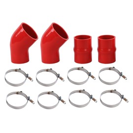 Red Silicone Intercooler Boot Kit Compatible with 1994-2002 Dodge Ram Cummins Pickup 5.9L Diesel