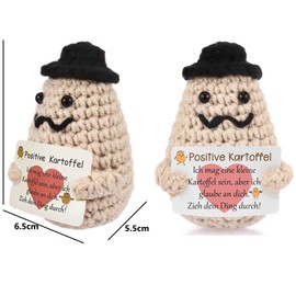 feifanshop Positive Potato, Funny Positive Potato, Motivational Gifts, Small Gift, Best Friend, Hug Pocket Hug, Potato Lucky Charm Exam, Gift for Family