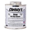 Christy RHBGLVPT Gray Heavy PVC Cement Pint Low, 16 fl.