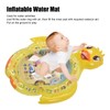 Inflatable Tummy Time Water Mat Yellow Duck Shape Infants Toddlers