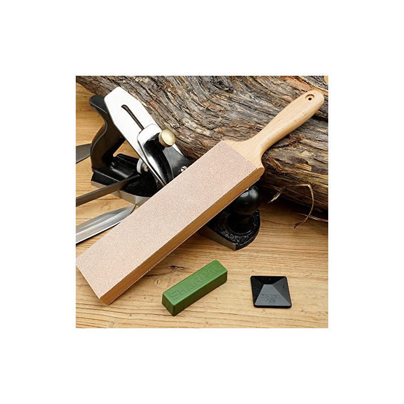 SHARPAL 205H Double-Sided Leather Strop 13.2" x 2.4" Kit, Genuine