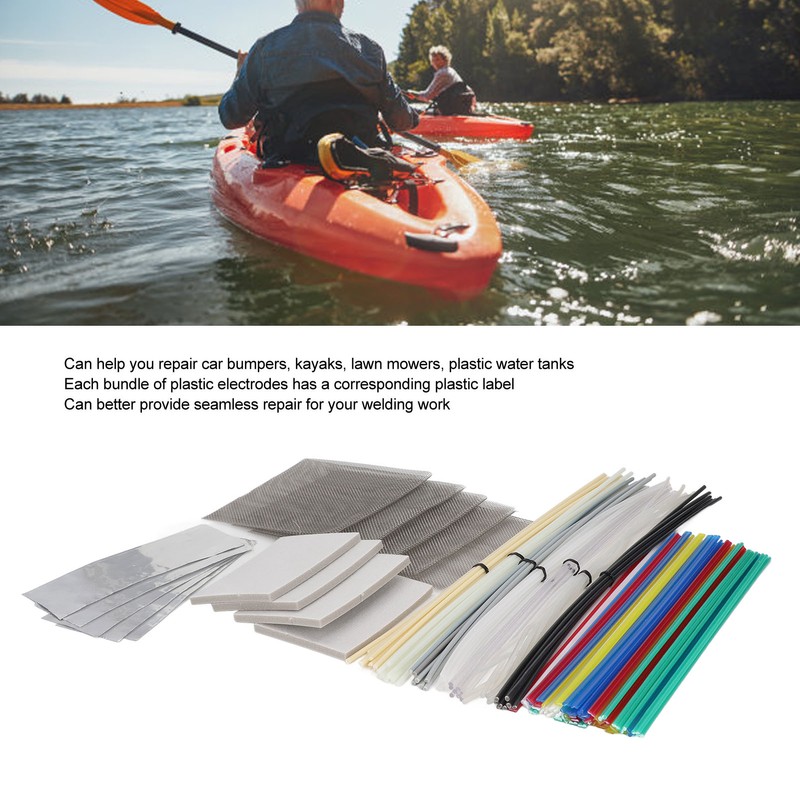 106PCS Plastic Welding Rod 12 Colors ABS PP PU PE