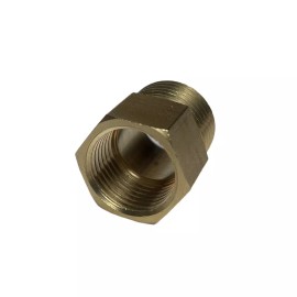 Mvated 1/2” BSP Male to M18x1.5 Female Brass Metric Fitting Adapter Oil Gas Fuel Water