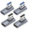 ZIXINZIYI USB 90 Degree Adapter, Right Angle USB-A Male to
