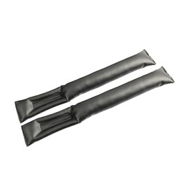 Pack of 2 Car Seat Gap Stopper, Seat Gap Filler for Car, Universal Seat Gap Filler, Car Leak-proof Gap Cushion, PU Leather Seat Gap Filler, for Most Models of Cars (Black)
