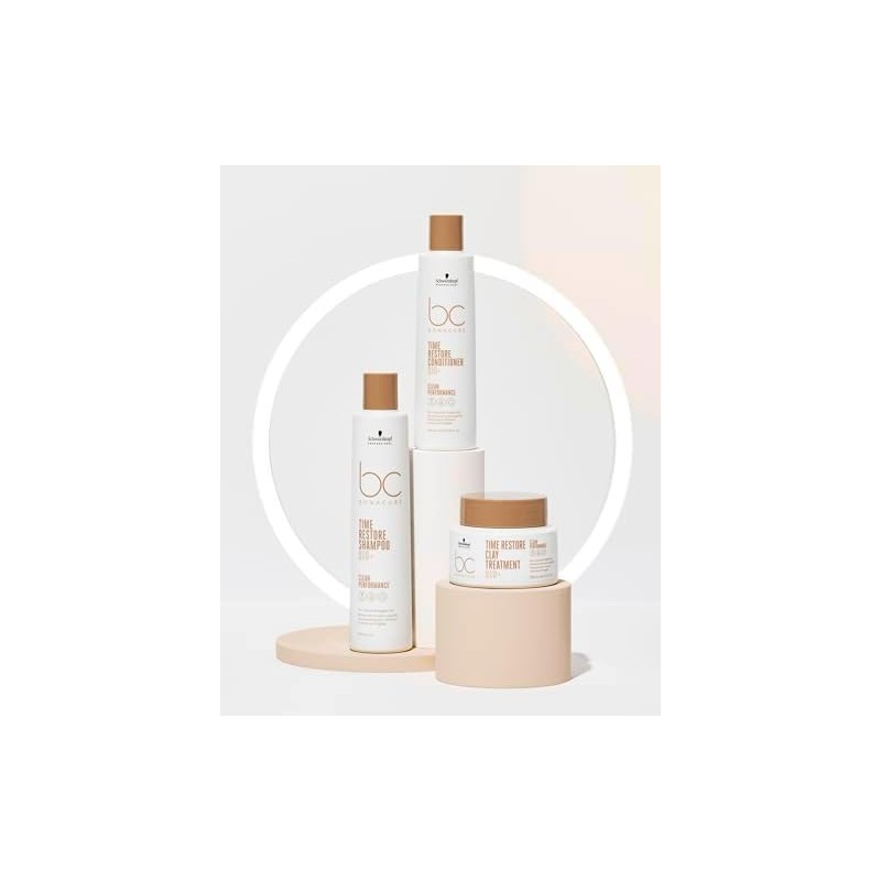 BONACURE - Time Restore Shampoo Q10 250 ml, Limpia y