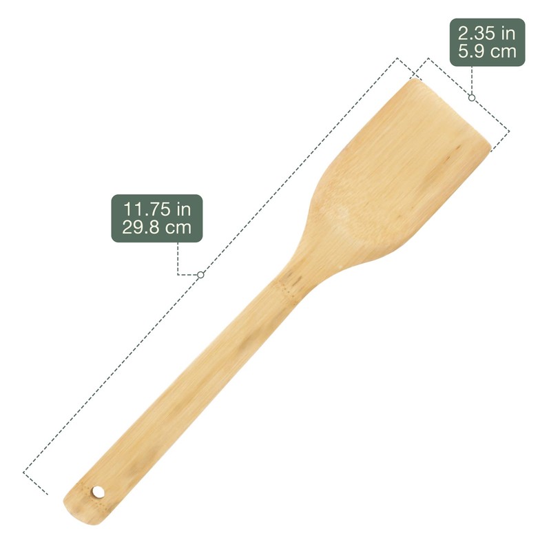 Bamboo Serving/Cooking Utensils - B21 - Flat Spatula/Paddle - 5