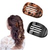 Flat Hair Clips Round Lay Down Hair Claw Clips for