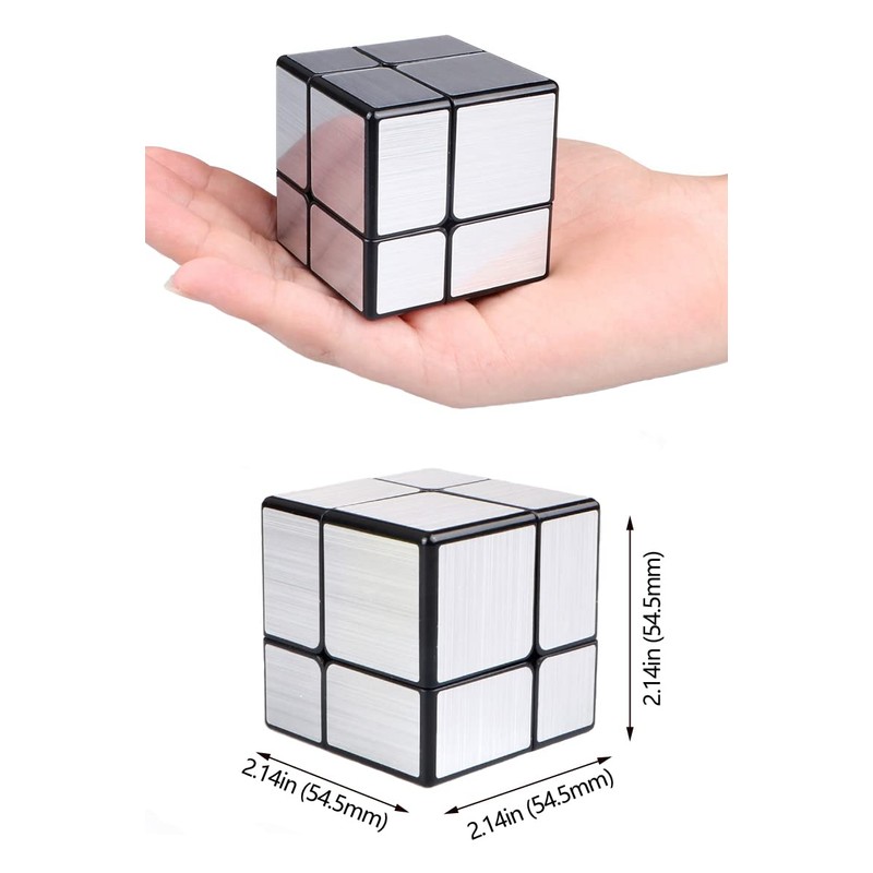 Mirror Cube 2x2x2 Speed Cube 2x2 Magic Cube Puzzle for