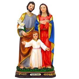 miSantuario Sagrada Familia 8", Holy Family Resin Religious Figurine, New
