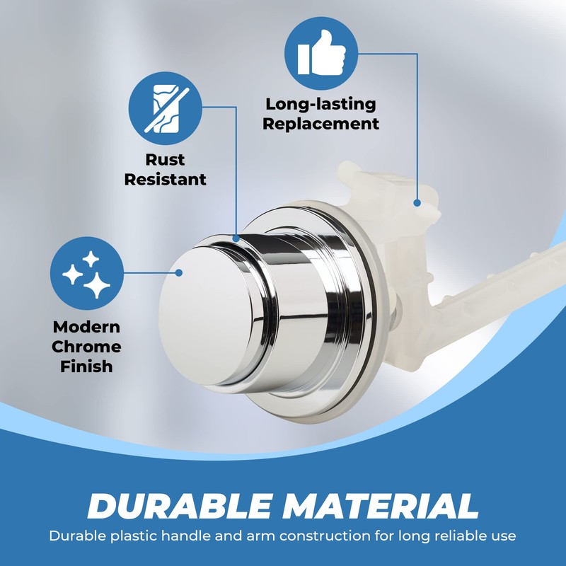 RAVINE Plastic Push Button Flush Lever - Side Mount Toilet