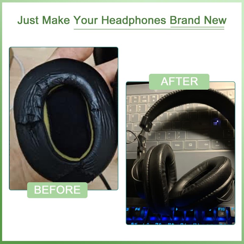 hopopower Replacement Ear Pads for Sony MDR-7506 MDR-V6 MDR-V7 MDR-CD900ST