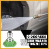 Partuto 25 Degrees High Pressure Washer Spray Nozzle Tips Quick
