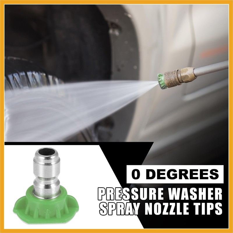 Partuto 25 Degrees High Pressure Washer Spray Nozzle Tips Quick