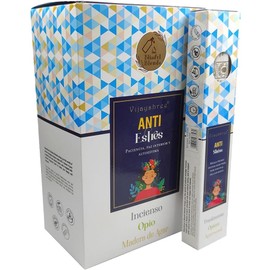 Vijayshree Natural Incense Sticks Anti Stress Patience Inner Peace and Self-Esteem - 12 Packs of 25g